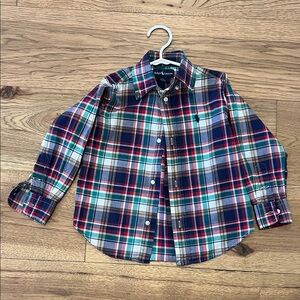 Ralph Lauren Boys Multicolor Plaid Shirt 3T